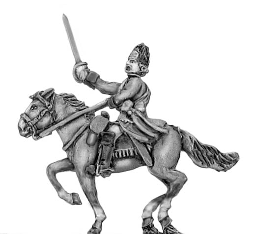 Highland mounted officer in bearskin