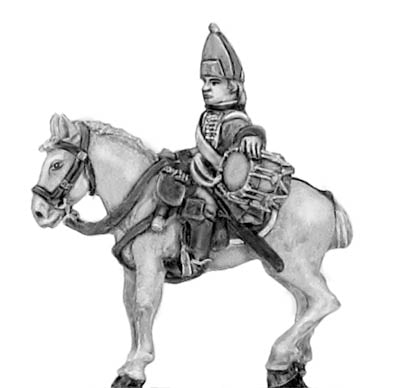 Regiment of horse drummer in cap