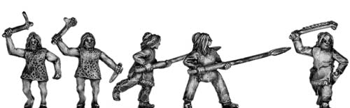 Tlingit warrior, sealskin/elk skin armour and melee weapons