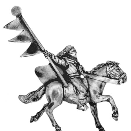 Wood Elf standard bearer, mounted