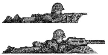 US Marine Browning LMG team