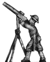 1941 US Marine with Lewis gun on AA mount