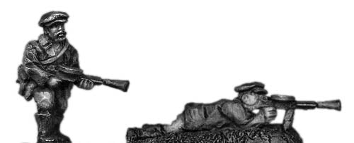 Soviet militia/partisans with LMG
