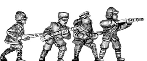 Chinese infantry with rifle