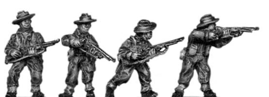 Gurkha infantry with No1 Mk4 rifle in slouch hat