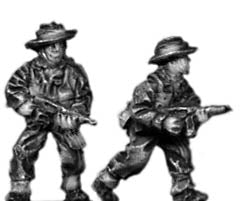 Gurkha infantry with Thompson SMG in slouch hat
