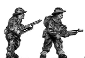 Gurkha Bren LMG and crew in slouch hat