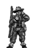 Gurkha radio operator in slouch hat