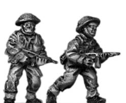Gurkha infantry with Thompson SMG in helmet