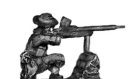 Gurkha with Boyes AT rifle in slouch hat
