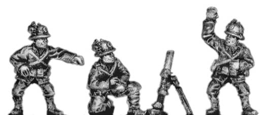 Bersaglieri heavy mortar and three crew