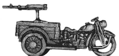 Italian tricycle with transport body no rider