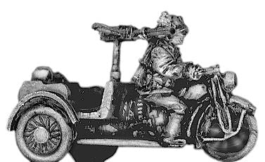 Bersaglieri on tricycle with LMG