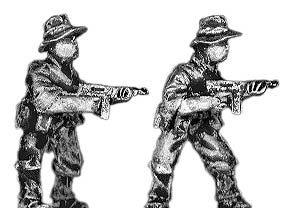 Pacific Australians, with Thompson SMG, in bush hat
