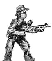 Pacific Australians, with Bren LMG gunner, in bush hat