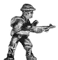Pacific Australians, with Bren LMG gunner, in tin helmet