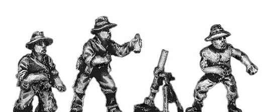 Pacific Australians, heavy mortar and three crew