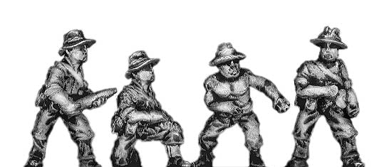 Pacific Australian gun crew for artillery; mortars etc