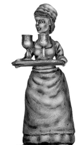 Serving Wench with full tray