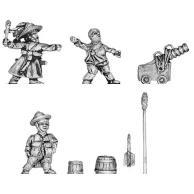 Yi Dynasty Korean small gun, and crew