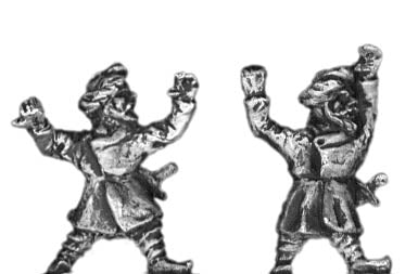 Pavisse pikeman, overhead pike (open handed)