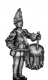  1756-63 Saxon Grenadier drummer, at attention 