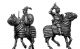  Mounted Swordsman on barded horse 