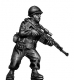  Mechanised Infantry Sniper in helmet with SVD rifle 
