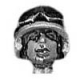  SWAT Head Helmet, goggles raised 