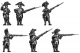  Fusilier, bicorne, regulation uniform, firing and loading 