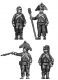  Foot artilleryman, bicorne, ragged uniform, firing 